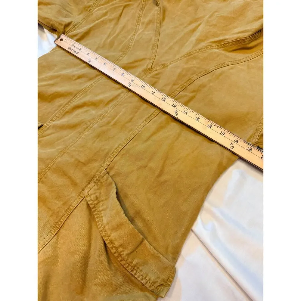 Joie Women’s Small Mustard Utility Belted Mini Dress Cotton